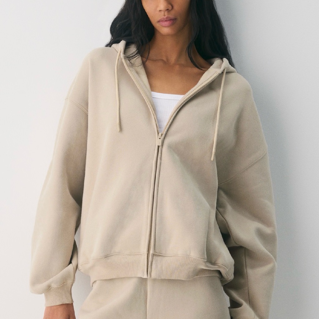 Aritzia Sweatfleece Zip Up Hoodie